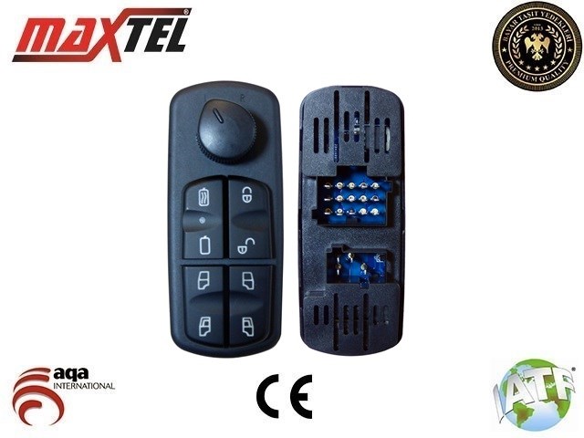 Mercedes Axor Atego Sol Cam Kaldırma Anahtarı MAXTEL