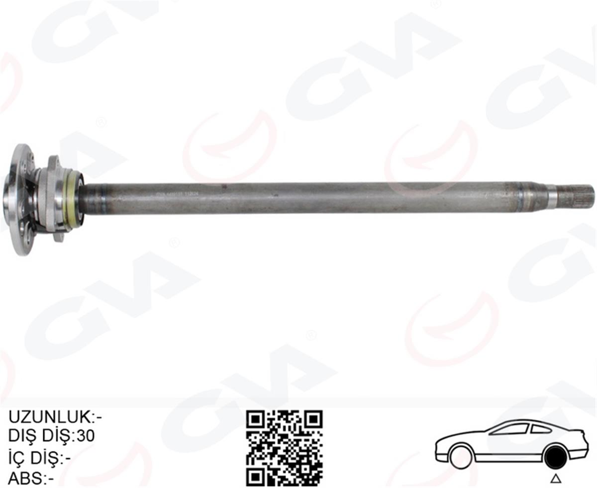 Mercedes Sprinter Vw Crafter Aks Mili Arka Sağ 892Mm A9063504010-2E0501172b