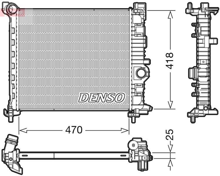 Opel Meriva B Motor Su Radyatörü DENSO