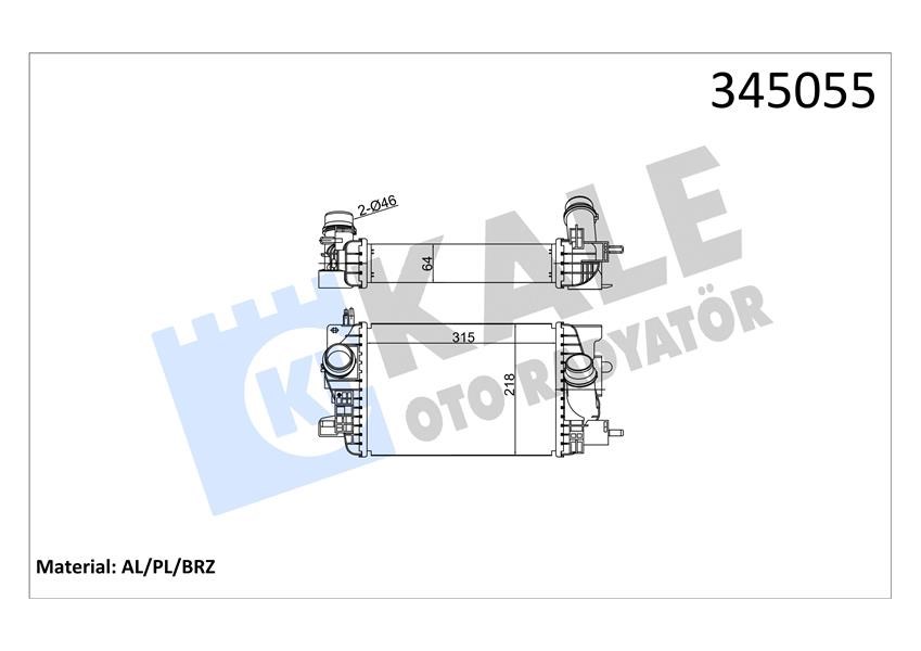 Opel Meriva B İntercooler KALE-RADYATOR