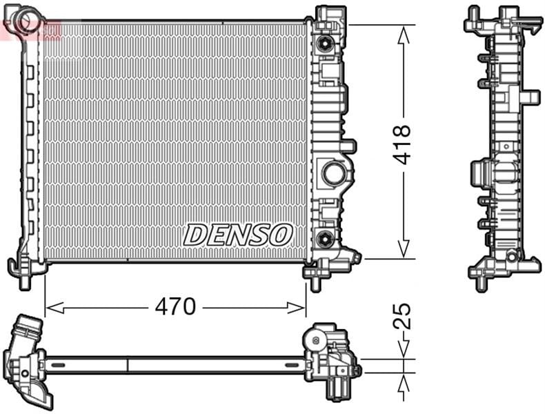 Opel Meriva B Motor Su Radyatörü DENSO