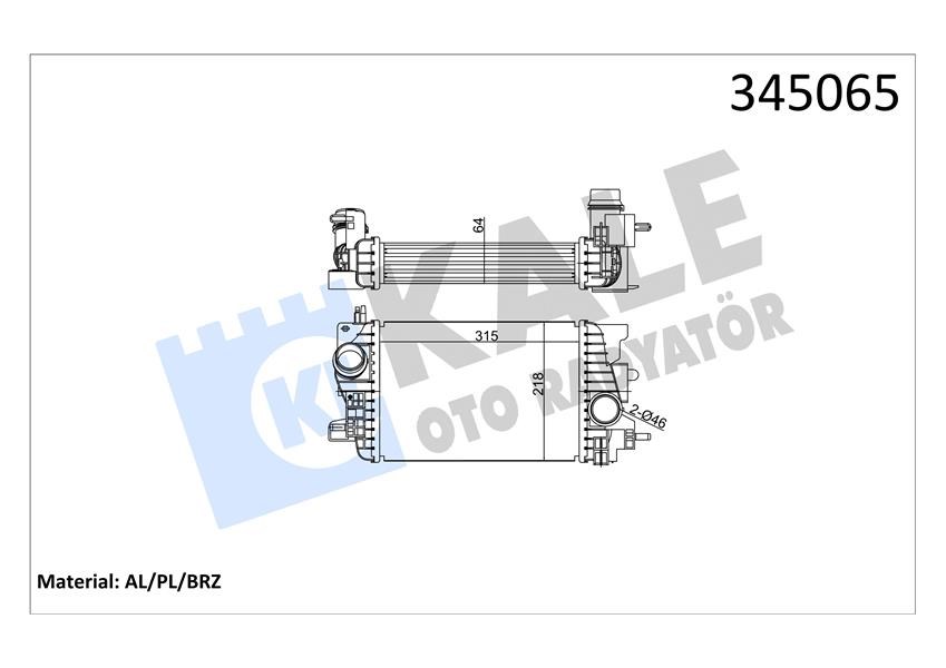 Opel Meriva B İntercooler KALE-RADYATOR