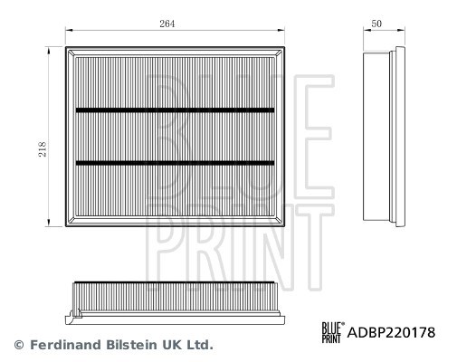 MG 3 5L Hava Filtresi BLUEPRINT
