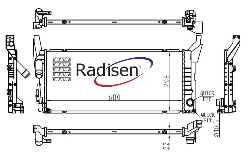 Mini Clubman Radyatör Cooper D 2.0D One D 1.5 RADISEN