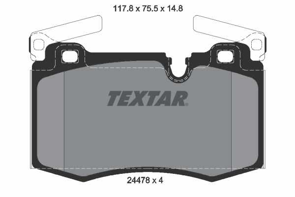 Mini R55 R56 R57 R58 R59 Ön Fren Balatası TEXTAR
