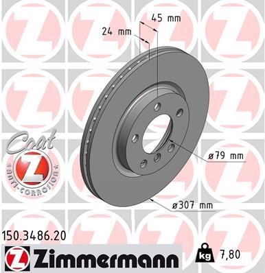Mini R60 R61 Ön Fren Diski ZIMMERMANN