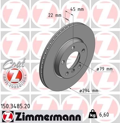 Mini R60 R61 Ön Fren Diski ZIMMERMANN