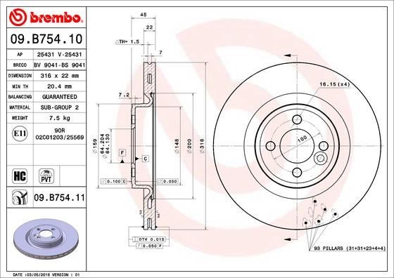 Mini Ön Fren Diski UV Kaplamalı BREMBO