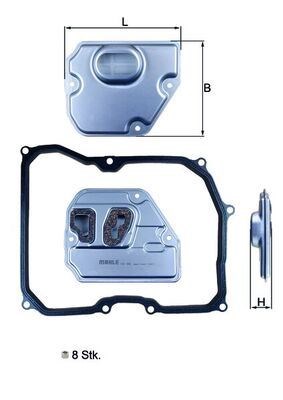 Mini R55 R56 R57 R58 R59 R60 R61 Otomatik Şanzıman Yağı Filtre Seti MAHLE
