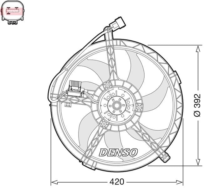 Mini R55 R56 R60 R61 Radyatör Fanı DENSO