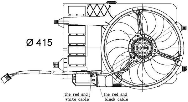 Mini R50 R52 R53 Radyatör Fanı Komple MAHLE