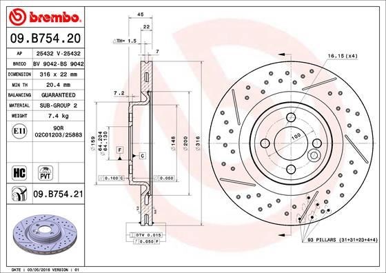 Mini Ön Fren Diski UV Kaplamalı BREMBO