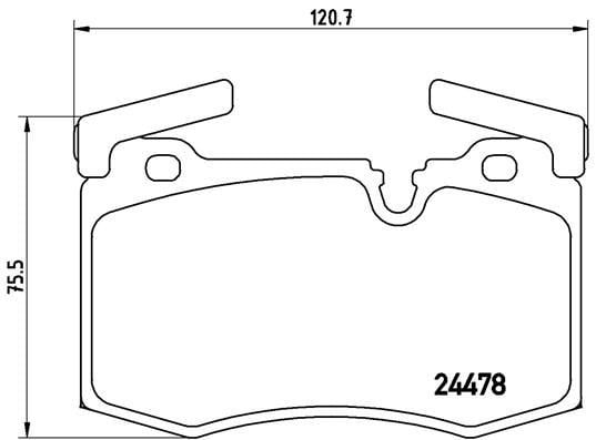 Mini R55 R56 R57 R58 R59 Ön Fren Balatası BREMBO