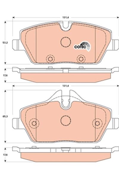 Mini R56 R57 R59 R55 R58 Ön Balata TRW