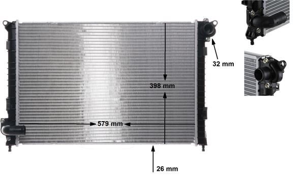 Mini R50 R52 R53 W10 Motor Su Radyatörü MAHLE