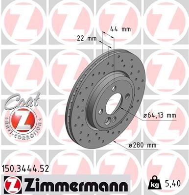 Mini R50 R53 One Cooper Clubman Ön Fren Aynası Havalı Delikli ZIMMERMANN
