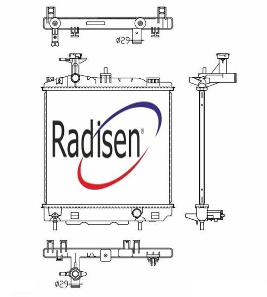 Mitsubishi Mirage Radyatör 1.0i 12V-1.2i 12V G RADISEN