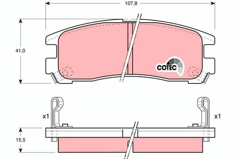 Mitsubishi Magna Ön Disk Fren Balatası TRW