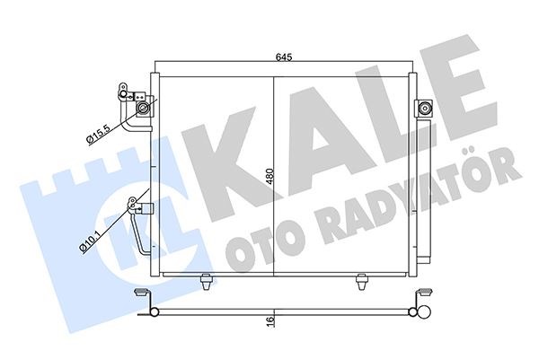 Mitsubishi Montero Kondenser Alüminyum/Pirinç KALE-RADYATOR