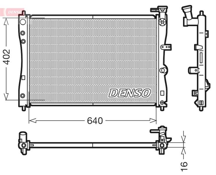 Mitsubishi Colt CZC Motor Su Radyatörü DENSO