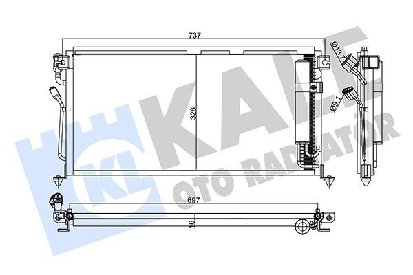 Mitsubishi Lancer Kondenser KALE-RADYATOR