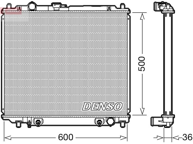 Mitsubishi Pajero II Motor Su Radyatörü DENSO