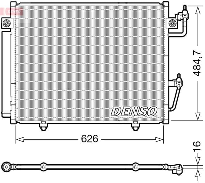Mitsubishi Pajero IV Klima Radyatörü Kondenser DENSO