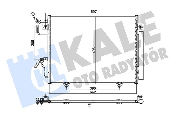 Mitsubishi Pajero IV Kondenser KALE-RADYATOR