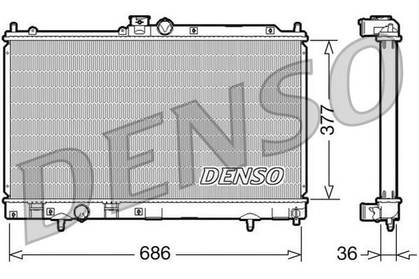Mitsubishi Lancer Evo IX Motor Su Radyatörü DENSO