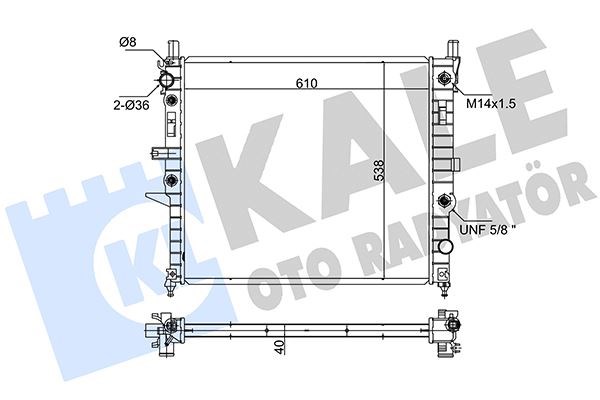 Mercedes ML-Class W163 Motor Su Radyatörü KALE-RADYATOR