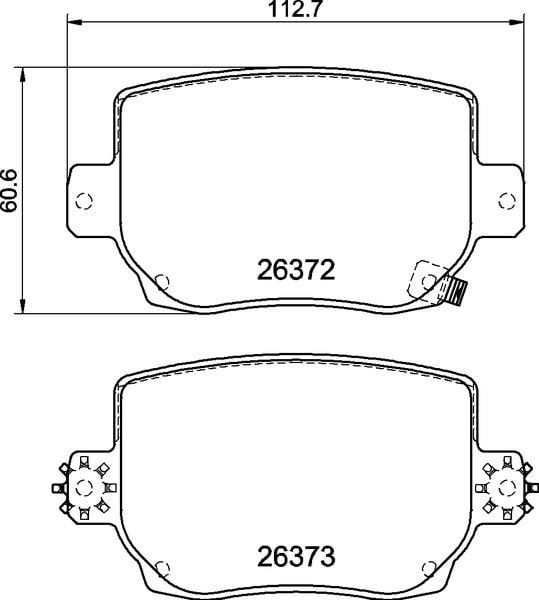 Tesla Model 3 2020- Model Y 2019- Spor Paket Arka Fren Balatası BREMBO