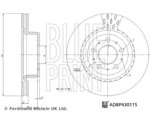 Tesla Model 3 Fren Diski BLUEPRINT