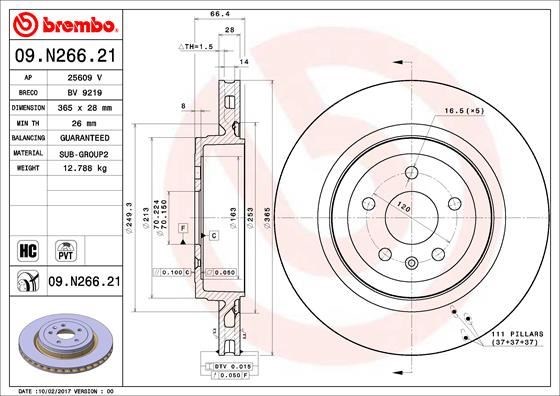 Tesla Model S Arka Fren Diski Kaplamalı BREMBO