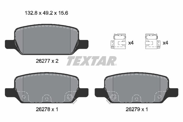 Tesla Model Y Arka Fren Balatası TEXTAR