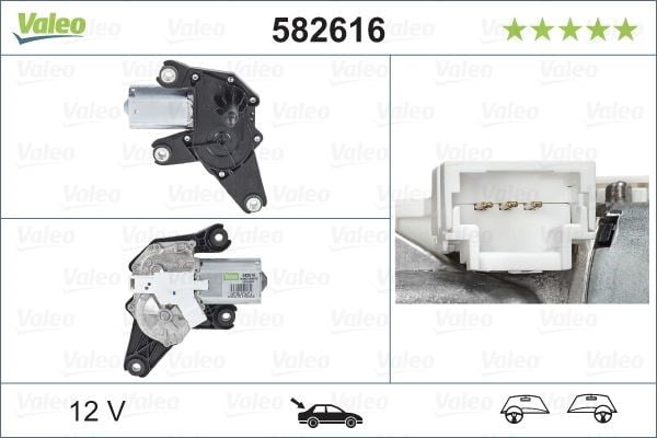 Renault Modus Twingo 2 Clio 3 Arka Silecek Motoru VALEO