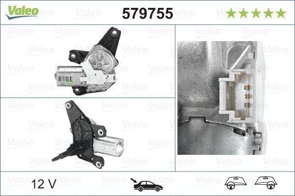 Renault Modus Arka Silecek Motoru VALEO