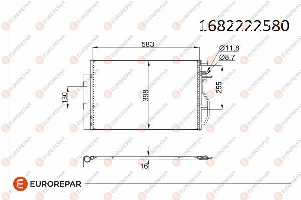 Opel Mokka Klima Radyatörü Kondansatörü EUROREPAR