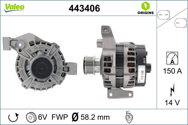 Ford Mondeo Galaxy S-Max Volvo S60 S80 V60 XC60 2.0 EcoBoost Alternatör VALEO