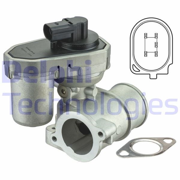 Ford Mondeo III Jaguar X-Type I EGR Valfi DELPHI