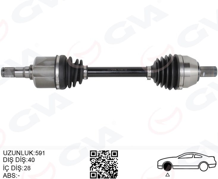 Ford Mondeo IV 2.0 TDCI 07>14 Otomatik Ön Aks Komple Sol GVA