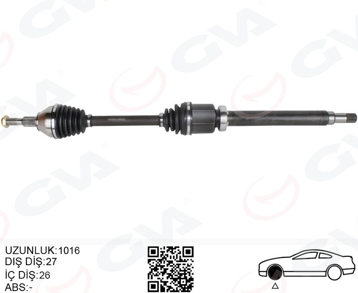 Ford Yeni Mondeo V 1.5 TDCi 14> Ön Aks Komple Sağ GVA