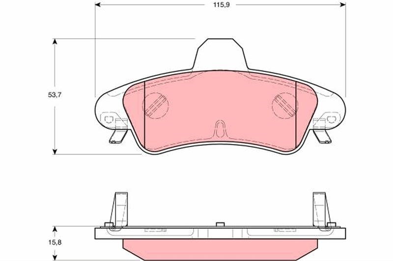 Ford Mondeo II Arka Fren Balatası ABS'li TRW