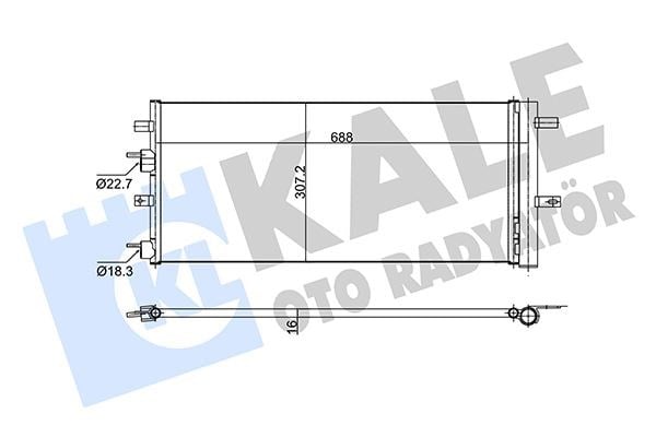 Ford Mondeo Klima Radyatörü Kondenser KALE-RADYATOR