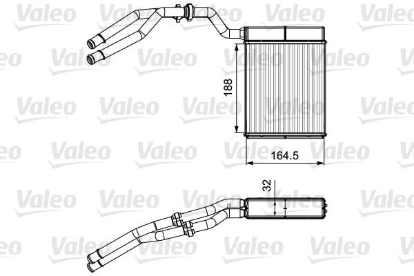 Ford Mondeo S-Max Galaxy Kalorifer Radyatörü VALEO