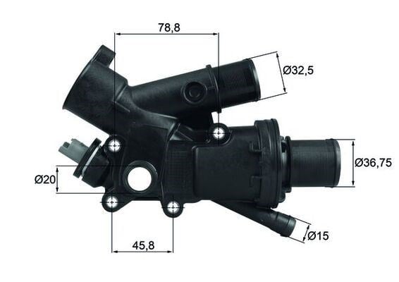 Ford Mondeo Termostat Gövdesi 2.0 TDCI/HDI MAHLE