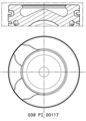 Ford Mondeo S-Max Kuga Peugeot 308 407 3008 5008 Citroen C4 C5 DS4 Piston... MAHLE