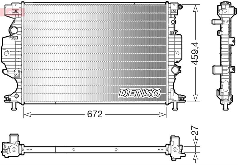 Ford Mondeo Galaxy S-Max Su Radyatörü DENSO