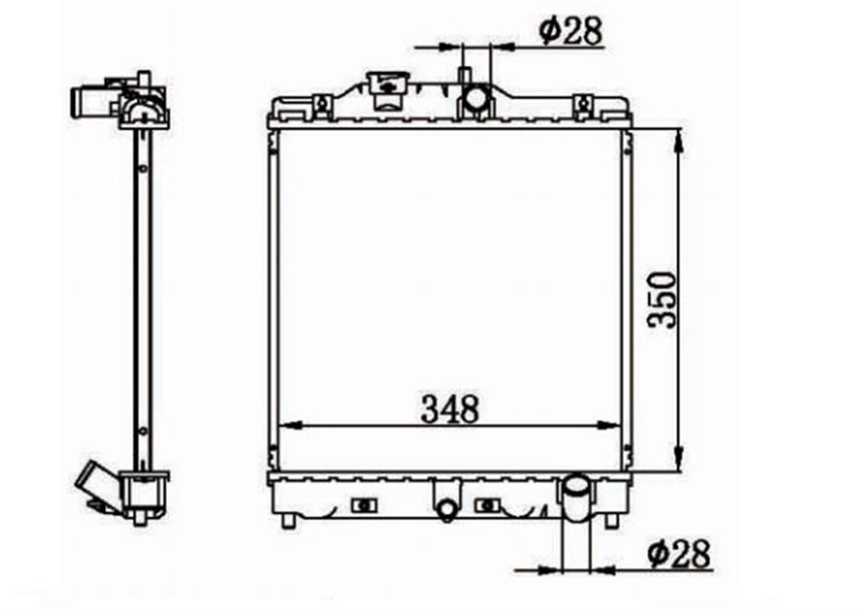 MOTOR SU RADYATORU BRAZING HONDA CIVIC 92-00 HRV 92-00 MANUEL