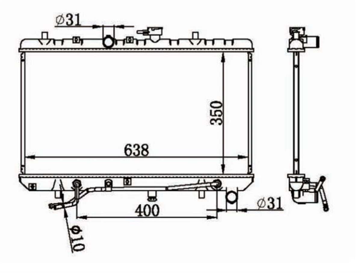 MOTOR SU RADYATORU KIA RIO 03-05 BENZINLI OTOMATIK