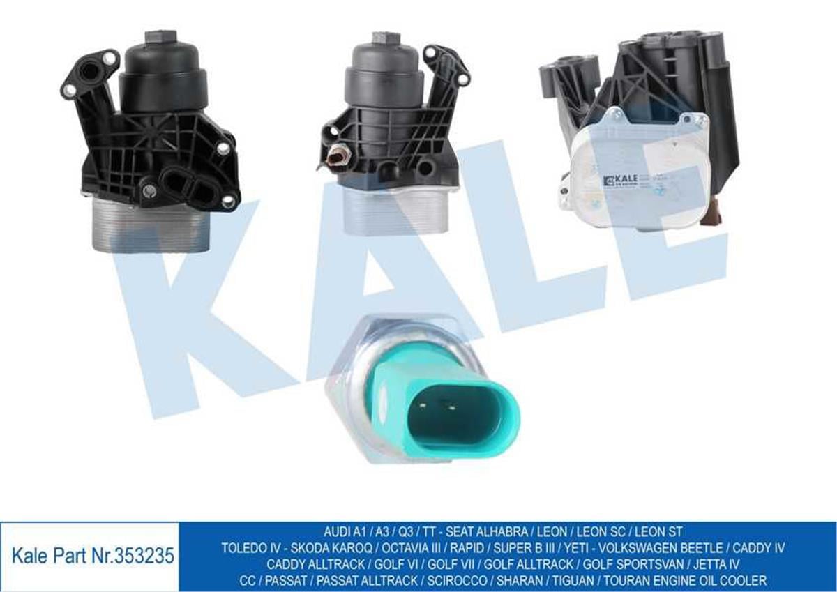 Motor Yağ Soğutucu Caddy 4-Golf 5I-Vıı-Jetta Iv-Passat-Sharan-Tiguan-A3-Q3-Leon-